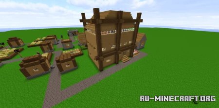  Huge House in Village by gokujan09  Minecraft