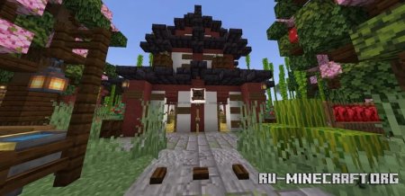  asian island house by 3a9z  Minecraft