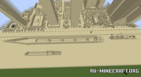  Flatten World: Sand World  Minecraft