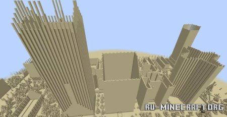  Flatten World: Sand World  Minecraft