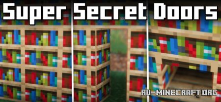  Super Secret Doors  Minecraft 1.21.4