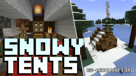  Snowy Tents  Minecraft 1.21.4