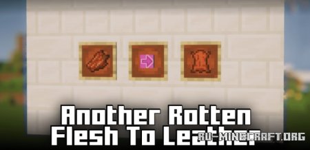 Скачать Another Rotten Flesh To Leather для Minecraft 1.21.4